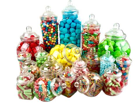 candy jars .